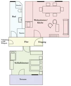 Ferienwohnung in Geising | FeWo "Hüttenteich" Grundriss