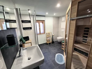 Ferienwohnung in Geising | FeWo "Kohlhaukuppe" Bad mit Sauna